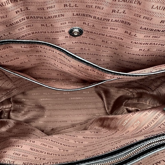 Ralph Lauren Oversize Black Leather Tote - Picture 12 of 16